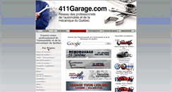 Desktop Screenshot of 411garage.com